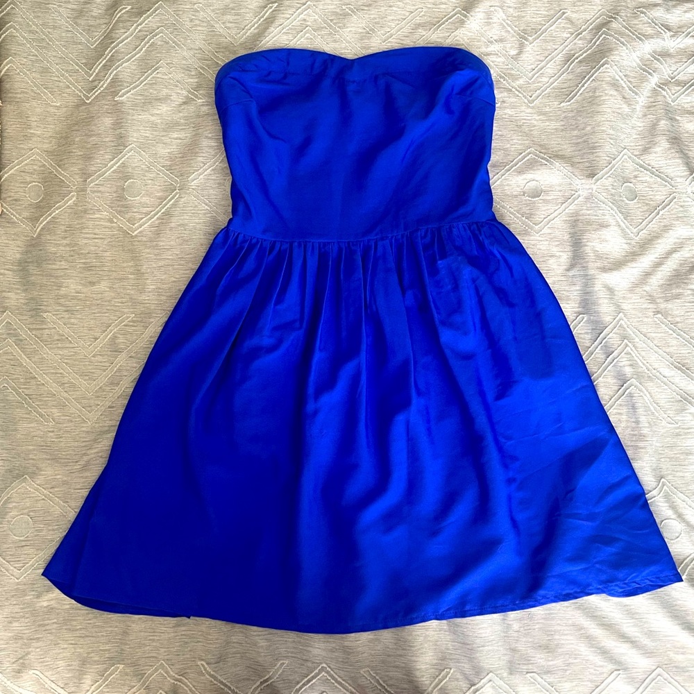 Electric Blue Strapless Mini Dress ⚡️ 💙